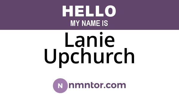 Lanie Upchurch