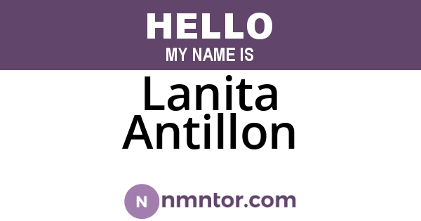 Lanita Antillon