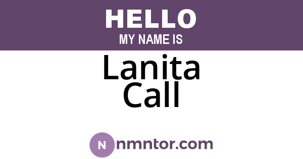 Lanita Call