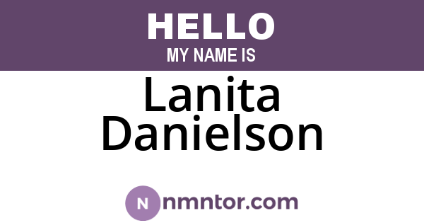 Lanita Danielson