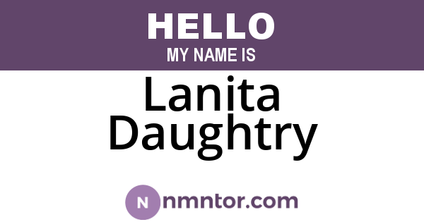 Lanita Daughtry