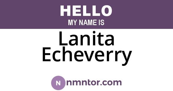 Lanita Echeverry