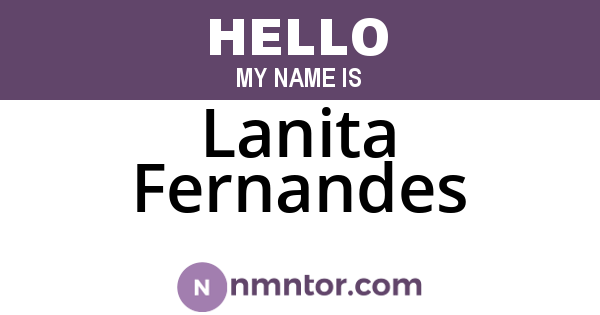 Lanita Fernandes