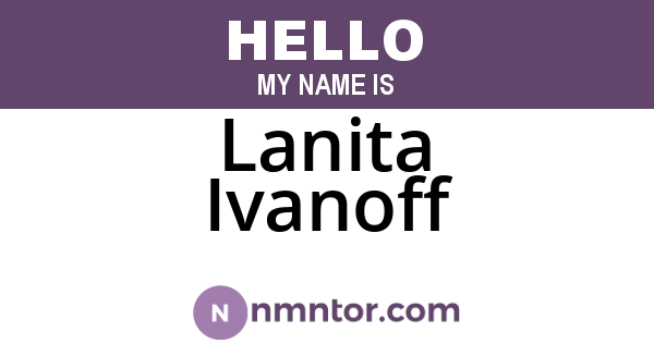 Lanita Ivanoff