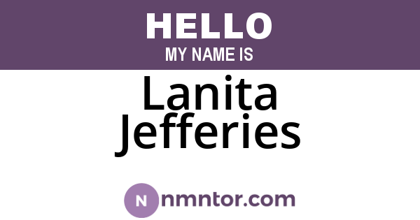 Lanita Jefferies