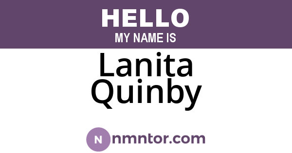 Lanita Quinby