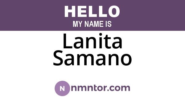 Lanita Samano