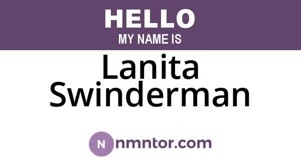 Lanita Swinderman