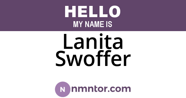 Lanita Swoffer