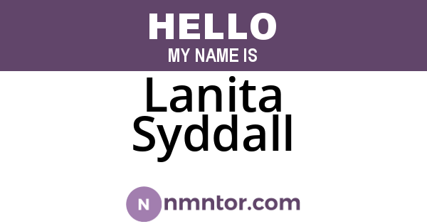 Lanita Syddall