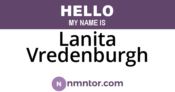 Lanita Vredenburgh