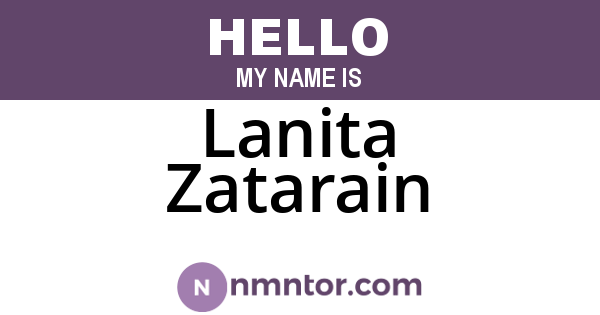 Lanita Zatarain