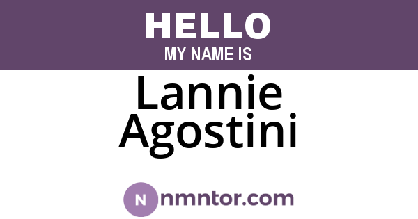 Lannie Agostini