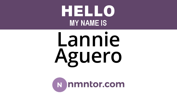 Lannie Aguero