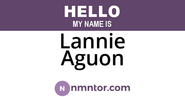 Lannie Aguon