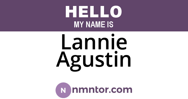 Lannie Agustin