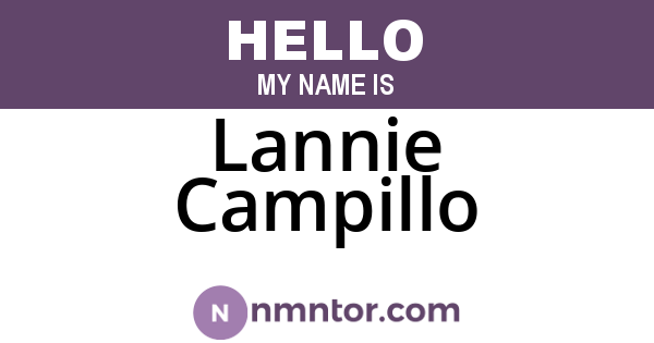 Lannie Campillo
