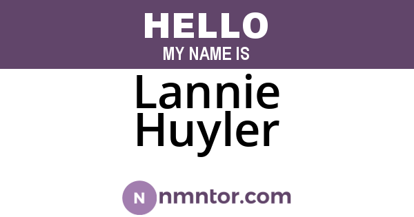 Lannie Huyler