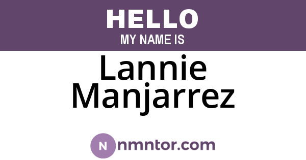 Lannie Manjarrez