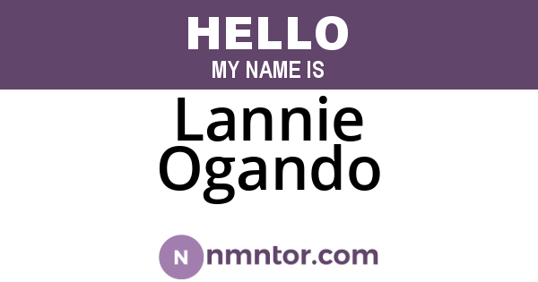 Lannie Ogando