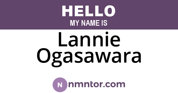 Lannie Ogasawara