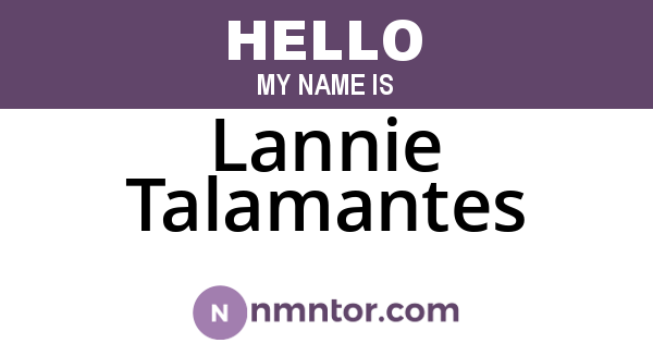 Lannie Talamantes
