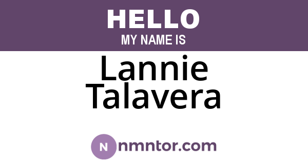 Lannie Talavera