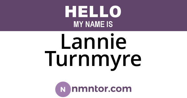 Lannie Turnmyre