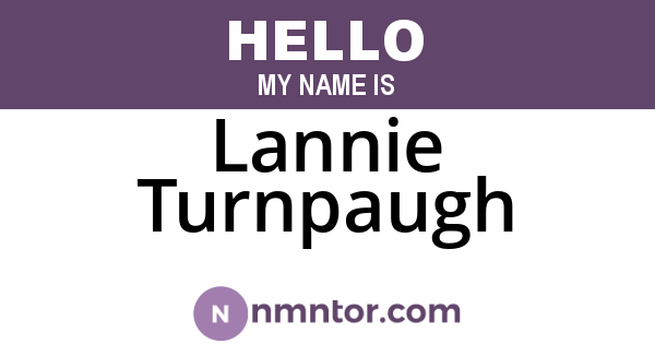 Lannie Turnpaugh