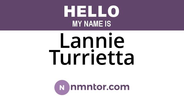 Lannie Turrietta