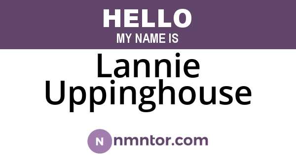 Lannie Uppinghouse
