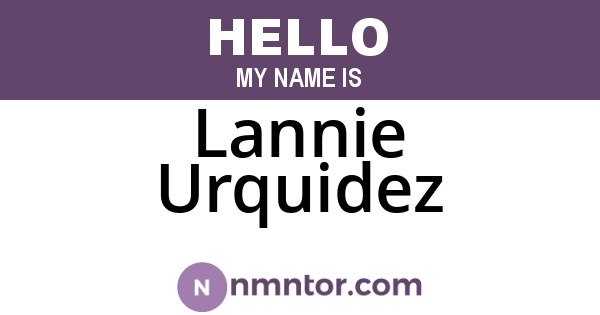 Lannie Urquidez