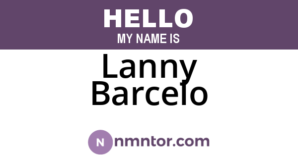 Lanny Barcelo
