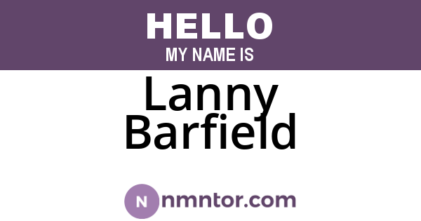 Lanny Barfield