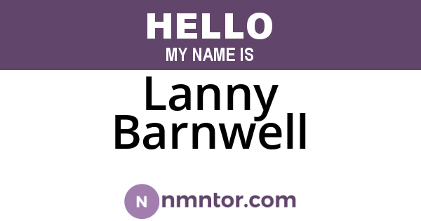 Lanny Barnwell