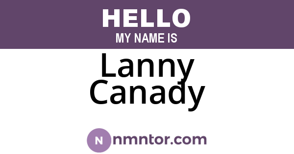 Lanny Canady