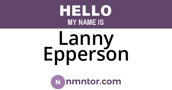 Lanny Epperson
