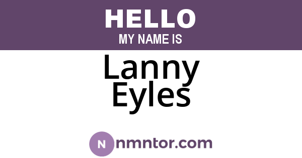 Lanny Eyles