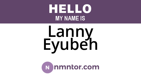 Lanny Eyubeh