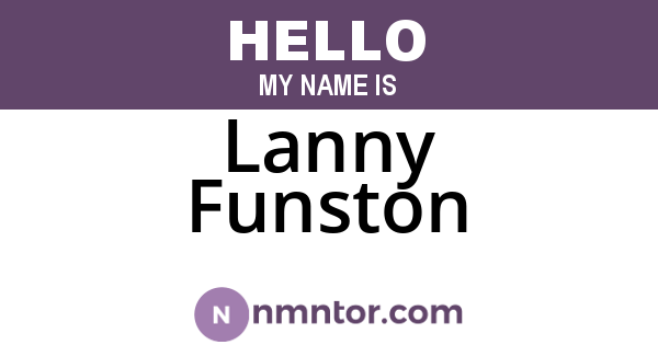 Lanny Funston