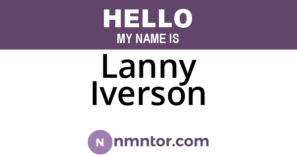 Lanny Iverson