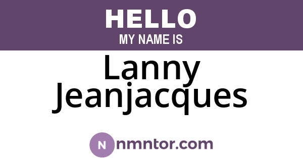 Lanny Jeanjacques