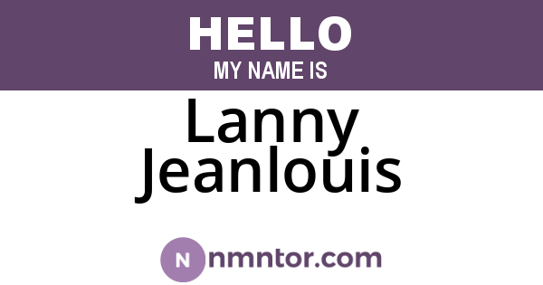 Lanny Jeanlouis