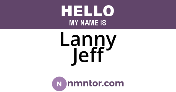 Lanny Jeff