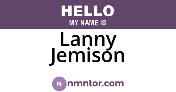 Lanny Jemison