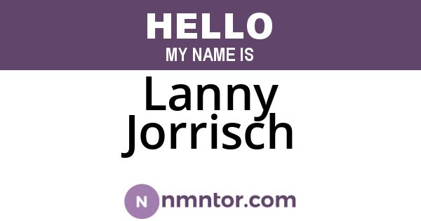Lanny Jorrisch