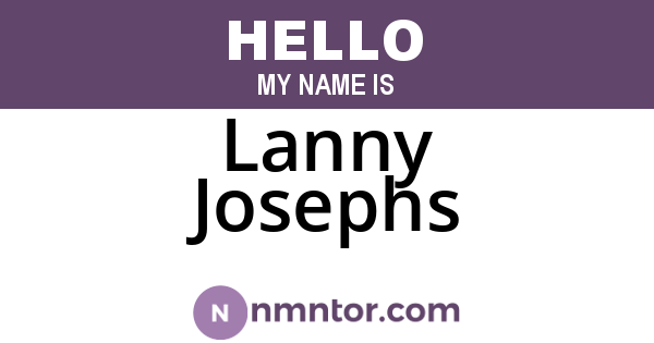 Lanny Josephs