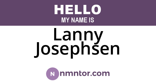 Lanny Josephsen