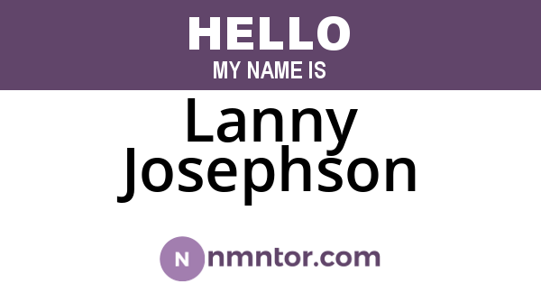 Lanny Josephson