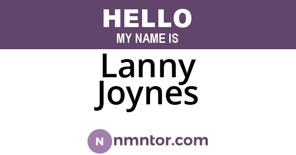 Lanny Joynes